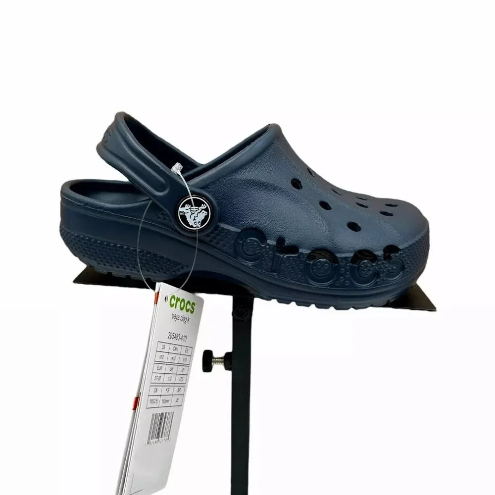 Crocs Toddler Boy's Slip-on Clogs Size 10 Navy Blue Water Friendly Lightweight‎